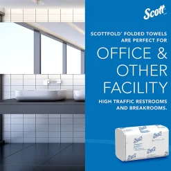 Scott® Pro Scottfold Multifold Paper Towels with Fast-Drying Absorbency Pockets, 175 Sheets Per Pack, 25 Packs Per Case