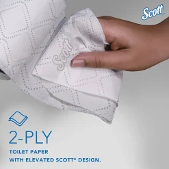 Scott® Pro Small-Core High-Capacity 2-Ply Toilet Paper, 1100' Per Roll, Pack Of 36 Rolls