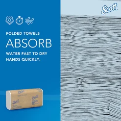 Scott® 100% Recycled Fiber Multifold Paper Towels, 9.2