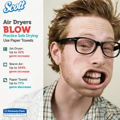 Scott® Roll Control® 1-Ply Center-Pull Paper Towels, 60% Recycled, 700 Sheets Per Roll, Pack Of 6 Rolls