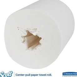 Scott® Roll Control® 1-Ply Center-Pull Paper Towels, 60% Recycled, 700 Sheets Per Roll, Pack Of 6 Rolls