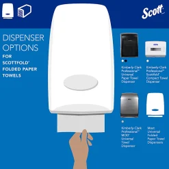 Scott® Scottfold™ Multi-Fold 1-Ply Paper Towels, 175 Sheets Per Pack, Case Of 25 Packs