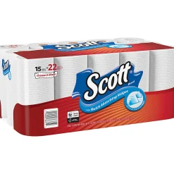 Scott® Select-A-Size® Mega 1-Ply Paper Towels, 102 Sheets Per Roll, Pack Of 15 Rolls