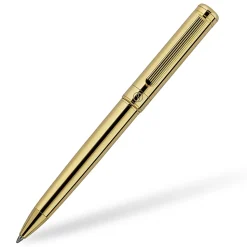 Scriveiner Classic Ballpoint Pen, Medium Point, 1.0 mm, Gold Barrel, Black Ink