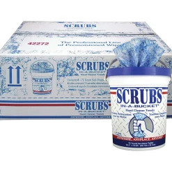 SCRUBS® Hand Cleaner Towels, 72 Towels Per Box, Carton Of 6 Boxes