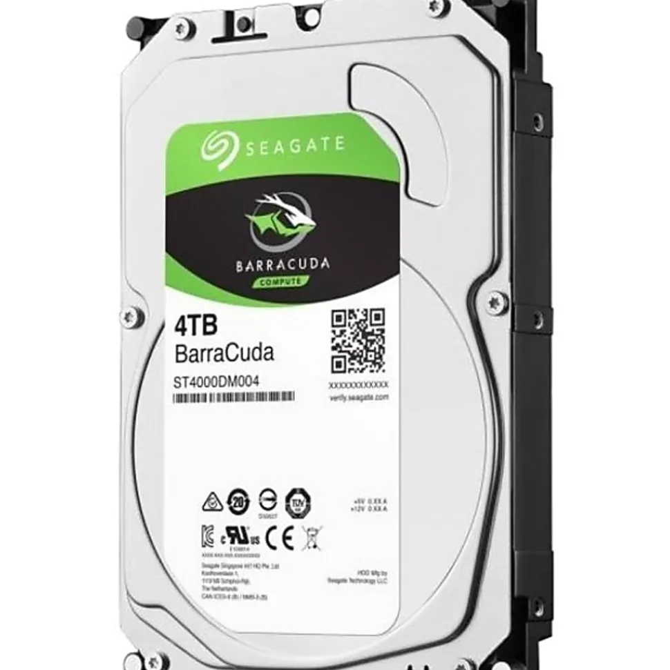 Seagate BarraCuda ST4000DM004 4 TB Hard Drive - 3.5" Internal - SATA (SATA/600) - 256 MB Buffer