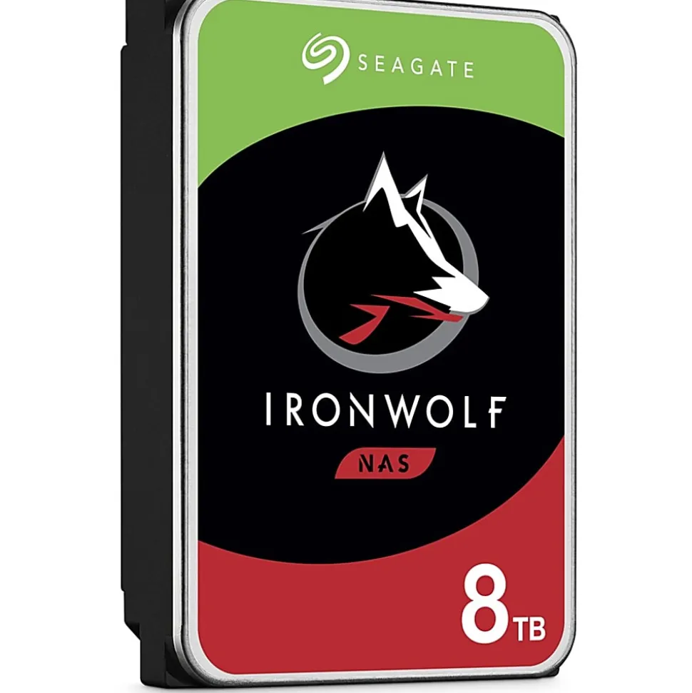 Seagate IronWolf ST8000VN004 8 TB Hard Drive - 3.5" Internal - SATA (SATA/600) - Conventional Magnetic Recording (CMR) Method - ST8000VN004