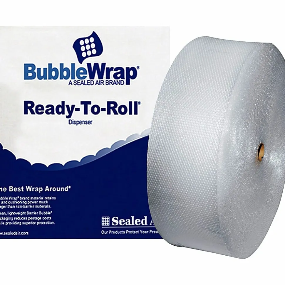 Sealed Air Bubble Wrap Multi-purpose Material - 12" Width x 250 ft Length - 0.2" Bubble Size - 1 Wrap(s) - Lightweight, Perforated - Clear - 1 Roll