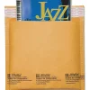 Sealed Air Jiffylite® Self-Seal CD/DVD Bubble Mailers, 7 1/4" x 8", 100% Recycled, Satin Gold, Pack Of 25