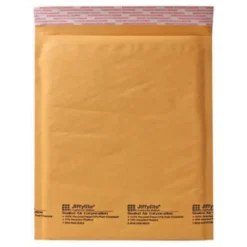 Sealed Air Self-Seal Bubble Mailers, 12 1/2" x 19", Kraft, Case Of 50