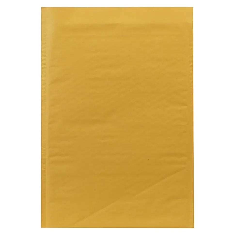 Sealed Air Self-Seal Bubble Mailers, Size #5, 10 1/2" x 15", Satin Gold, Pack Of 80