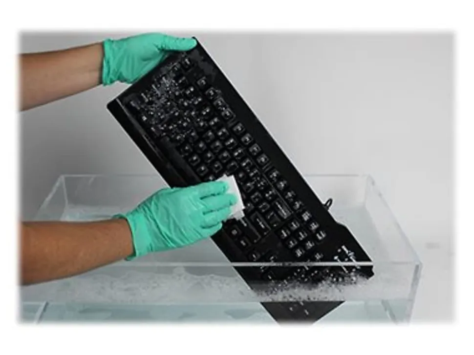 Seal Shield Silver Seal Glow Waterproof - Keyboard - backlit - USB - US - waterproof - black