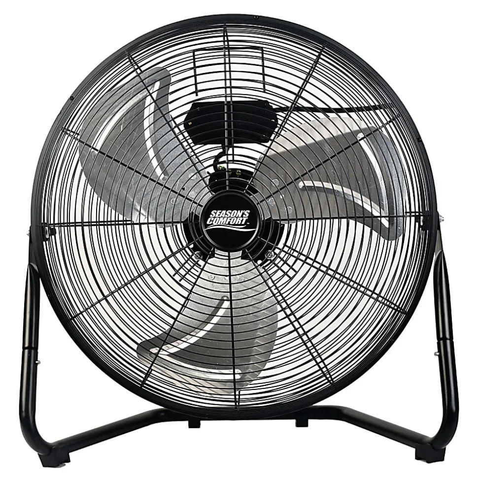Seasons Comfort™ 3-Speed High-Velocity Heavy-Duty Floor Fan, 20-In., Black