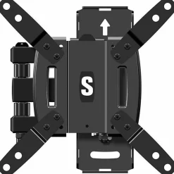 Secura Full-Motion QSF210-B2 Wall Mount For Flat Panel Display/TV, Black, 10"-40" Screen Support, 100 lb Load Capacity, VESA Mount Compatible