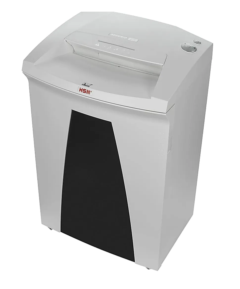 Securio By HSM B32S 24-Sheet Strip-Cut Shredder, 31-1/4"H x 19-5/8"W x 15-3/4"D, White