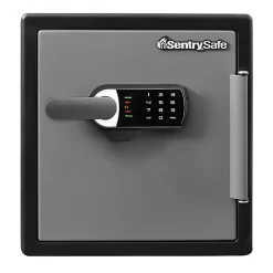 Sentry®Safe Alarm Fire/Water Safe, 1.23 Cu Ft, Black