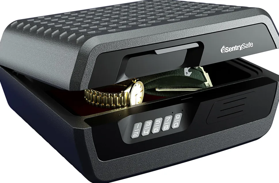 Sentry®Safe Digital Fire/Water Chest, 0.36 Cu Ft, Gray