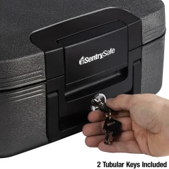 Sentry®Safe Fire/Waterproof Chest, 0.28 Cu Ft, Gray
