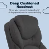 Serta® Claremont Ergonomic Bonded Leather Mid-Back Office Chair, Dark Gray/Silver