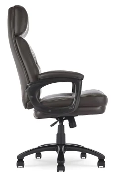 Serta® Comfort Big & Tall Ergonomic Bonded Leather High-Back Executive Office Chair, Brown