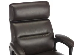 Serta Comfort Ergonomic Bonded Leather Mid-Back Executive Office Chair, Brown