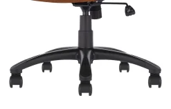 Serta Comfort Series Ergonomic Bonded Leather Mid-Back Executive Office Chair, Cognac
