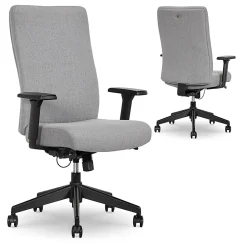 Serta® Commercial Eco-2000 High-Back Ergonomic Fabric Chair, Gray