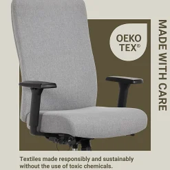 Serta® Commercial Eco-2000 High-Back Ergonomic Fabric Chair, Gray