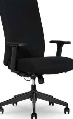 Serta® Commercial Eco-2000 High-Back Ergonomic Fabric Chair, Black