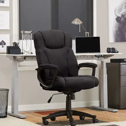 Serta® Connor High-Back Office Chair, Microfiber, Black
