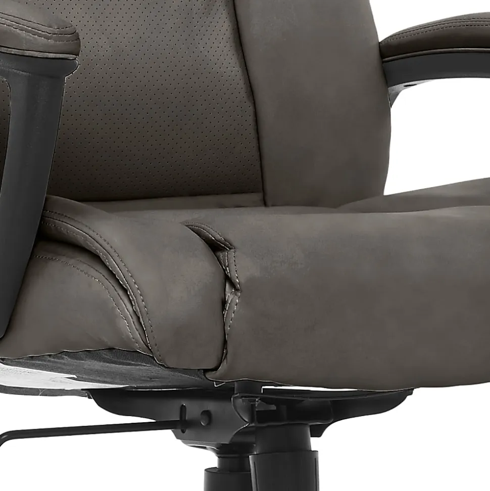 Serta® Connor High-Back Office Chair, Bonded Leather, Gray