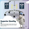 Serta® Essentials Mid-Back Computer Chair, Blue Sky/Chrome