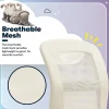 Serta® Essentials Mid-Back Computer Chair, Inspiration Cream/Chrome