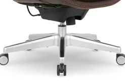 Serta® iComfort i6000 Big & Tall Ergonomic Bonded Leather High-Back Executive Office Chair, Brown/Silver