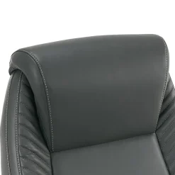 Serta® iComfort i6000 Ergonomic Bonded Leather High-Back Manager Office Chair, Gray/Silver