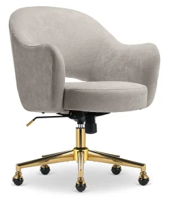 Serta® Mia Ergonomic Fabric Mid-Back Home Office Chair, Beige