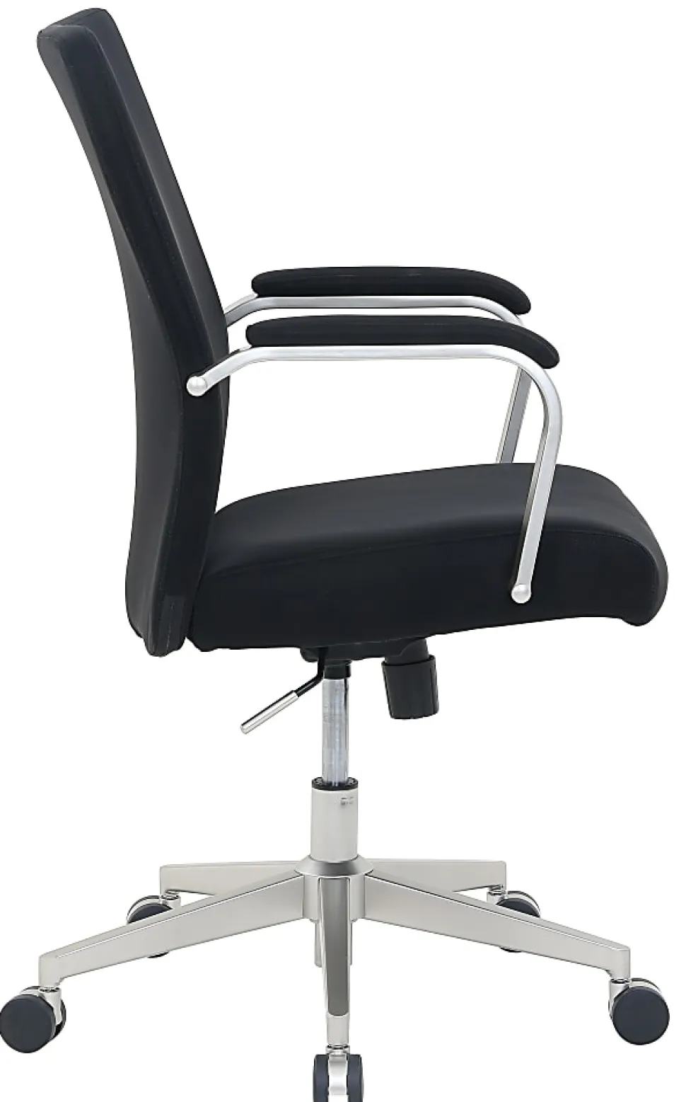 Serta® SitTrue™ Devara Faux Leather Mid-Back Manager Chair, Black