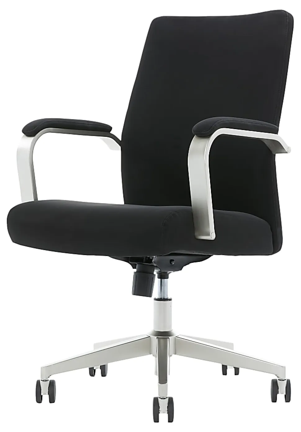 Serta® SitTrue™ Devara Faux Leather Mid-Back Manager Chair, Black