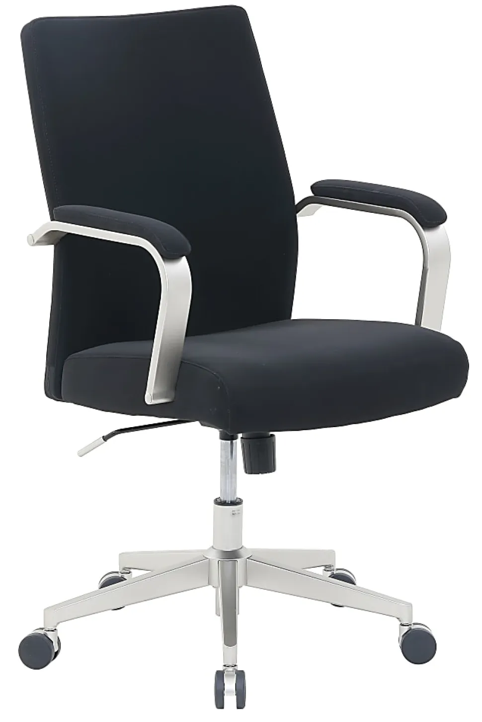 Serta® SitTrue™ Devara Faux Leather Mid-Back Manager Chair, Black