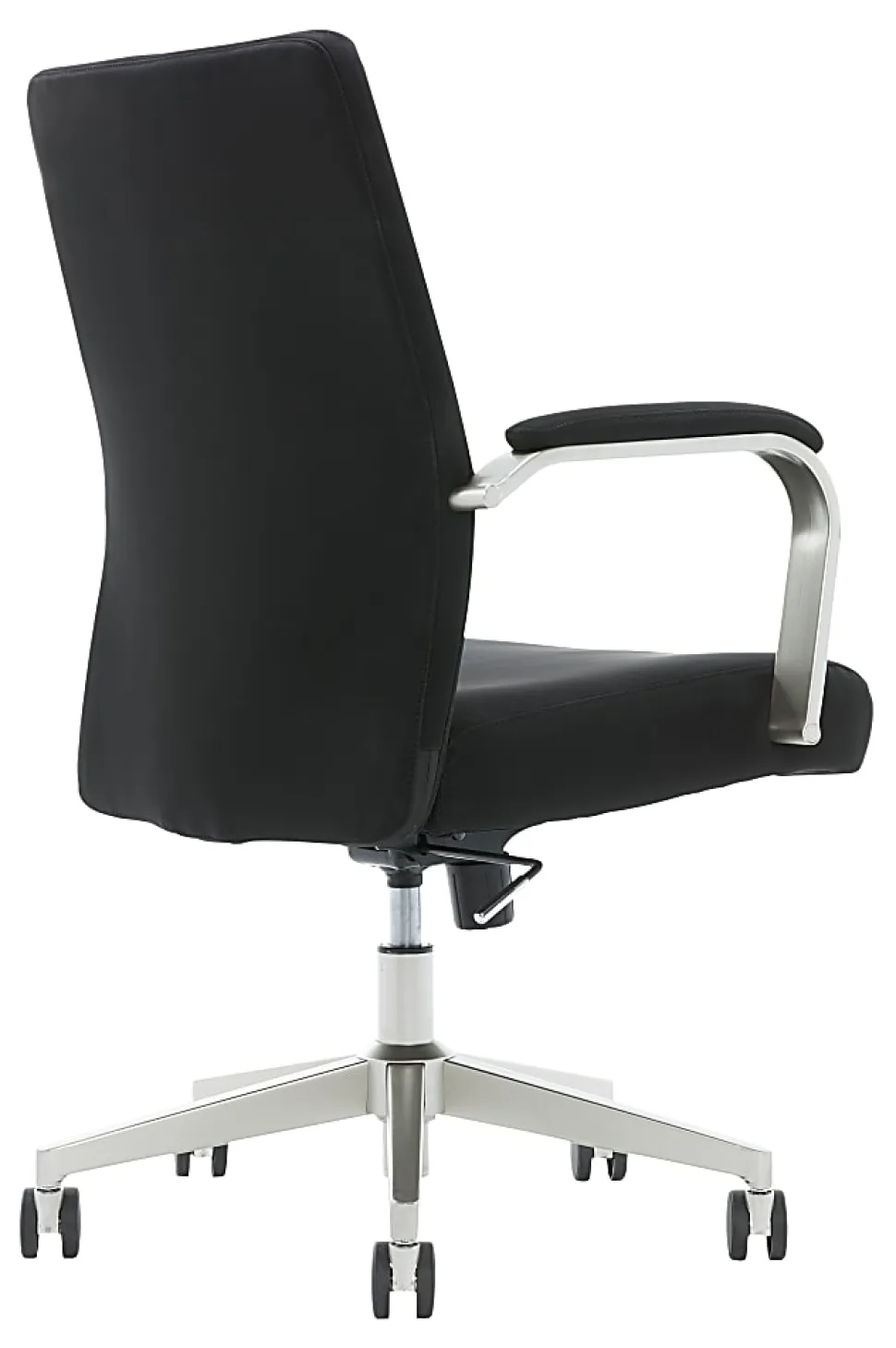 Serta® SitTrue™ Devara Faux Leather Mid-Back Manager Chair, Black