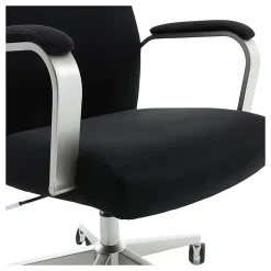 Serta® SitTrue™ Devara Faux Leather Mid-Back Manager Chair, Black