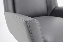 Serta® SitTrue™ Montair Faux Leather Mid-Back Manager Office Chair, Gray