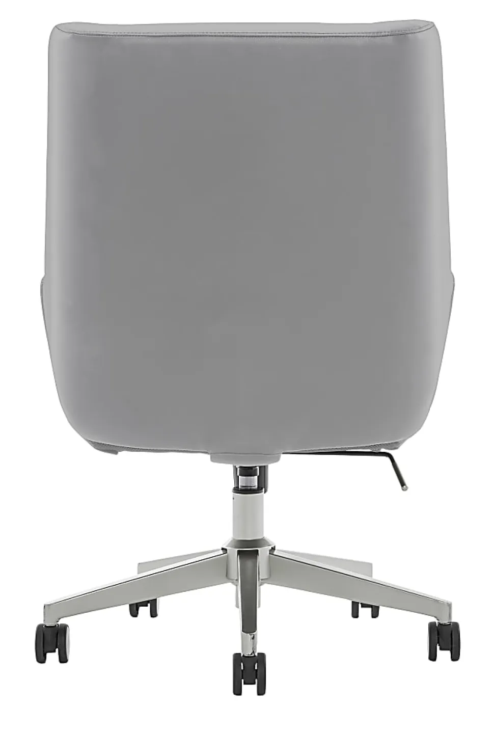 Serta® SitTrue™ Montair Faux Leather Mid-Back Manager Office Chair, Gray