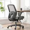 Serta® SitTrue™ Rayne Ergonomic Mesh/Fabric Mid-Back Task Office Chair, Gray