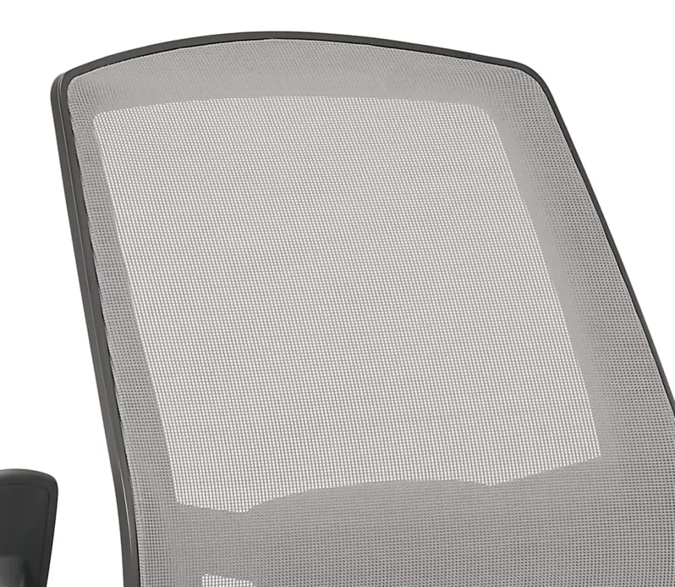 Serta® SitTrue™ Rayne Ergonomic Mesh/Fabric Mid-Back Task Office Chair, Gray