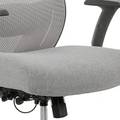 Serta® SitTrue™ Rayne Ergonomic Mesh/Fabric Mid-Back Task Office Chair, Gray