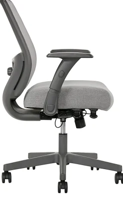 Serta® SitTrue™ Rayne Ergonomic Mesh/Fabric Mid-Back Task Office Chair, Gray