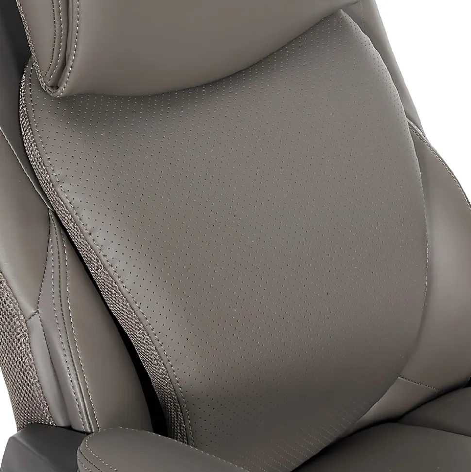Serta Smart Layers Arlington AIR Ergonomic Bonded Leather High-Back Executive Chair, Taupe