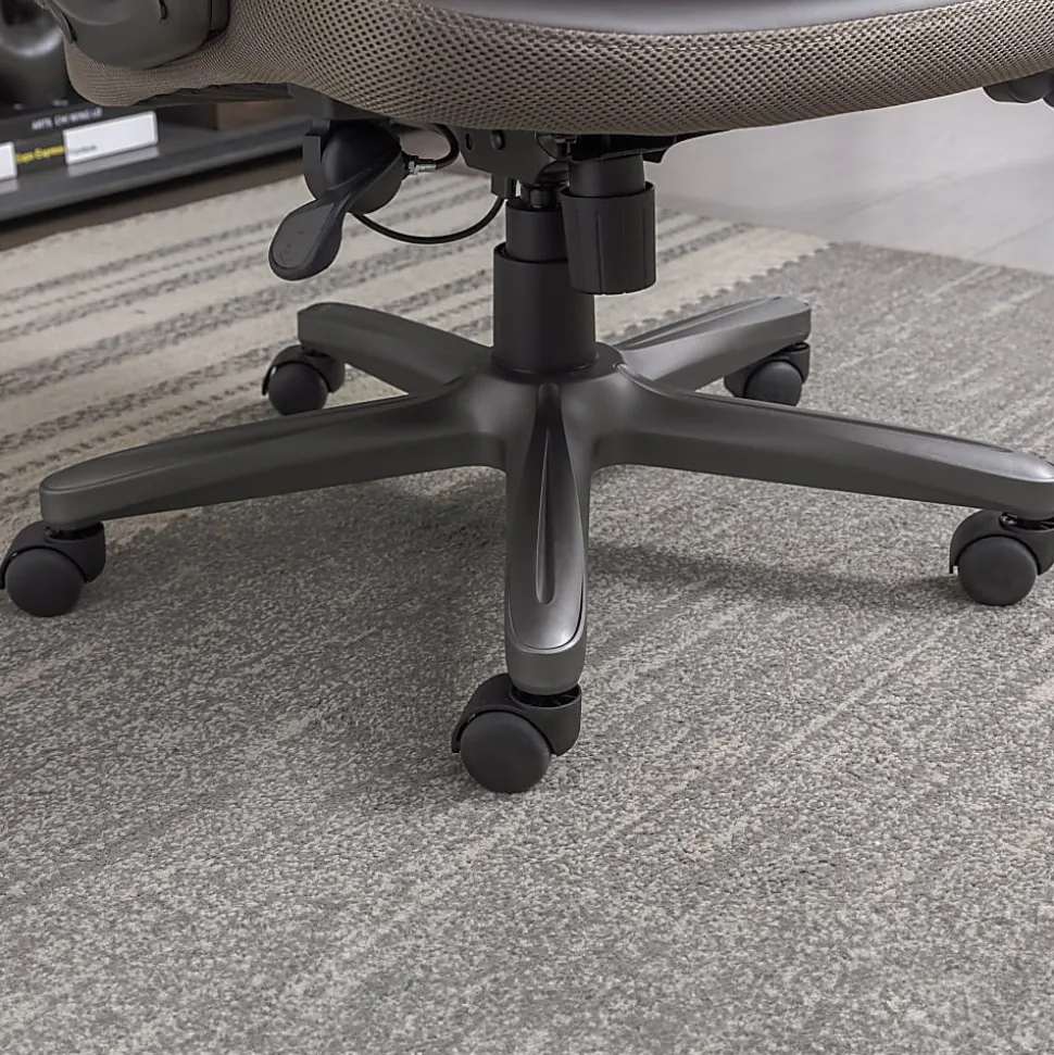 Serta Smart Layers Arlington AIR Ergonomic Bonded Leather High-Back Executive Chair, Taupe
