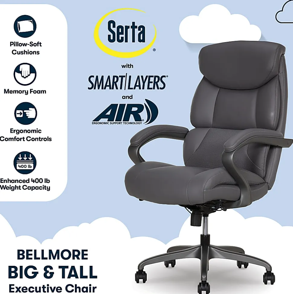 Serta® SmartLayers™ Bellmore Big & Tall, 52909-DGRY